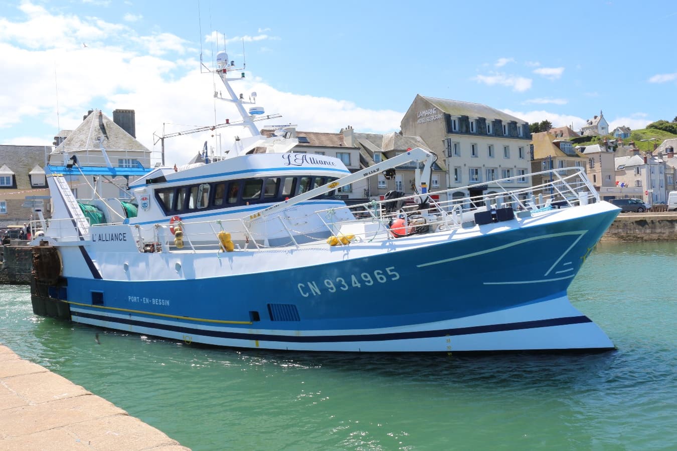 Sortie du chalutier hauturier l'Alliance
