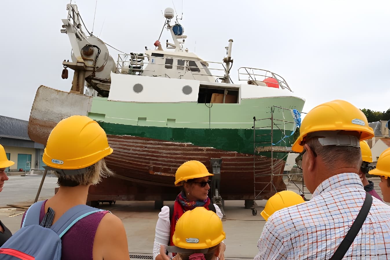 Visite du chantier naval Bernard