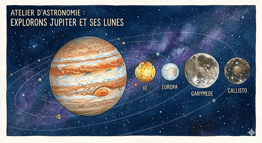 Jupiter et ses lunes