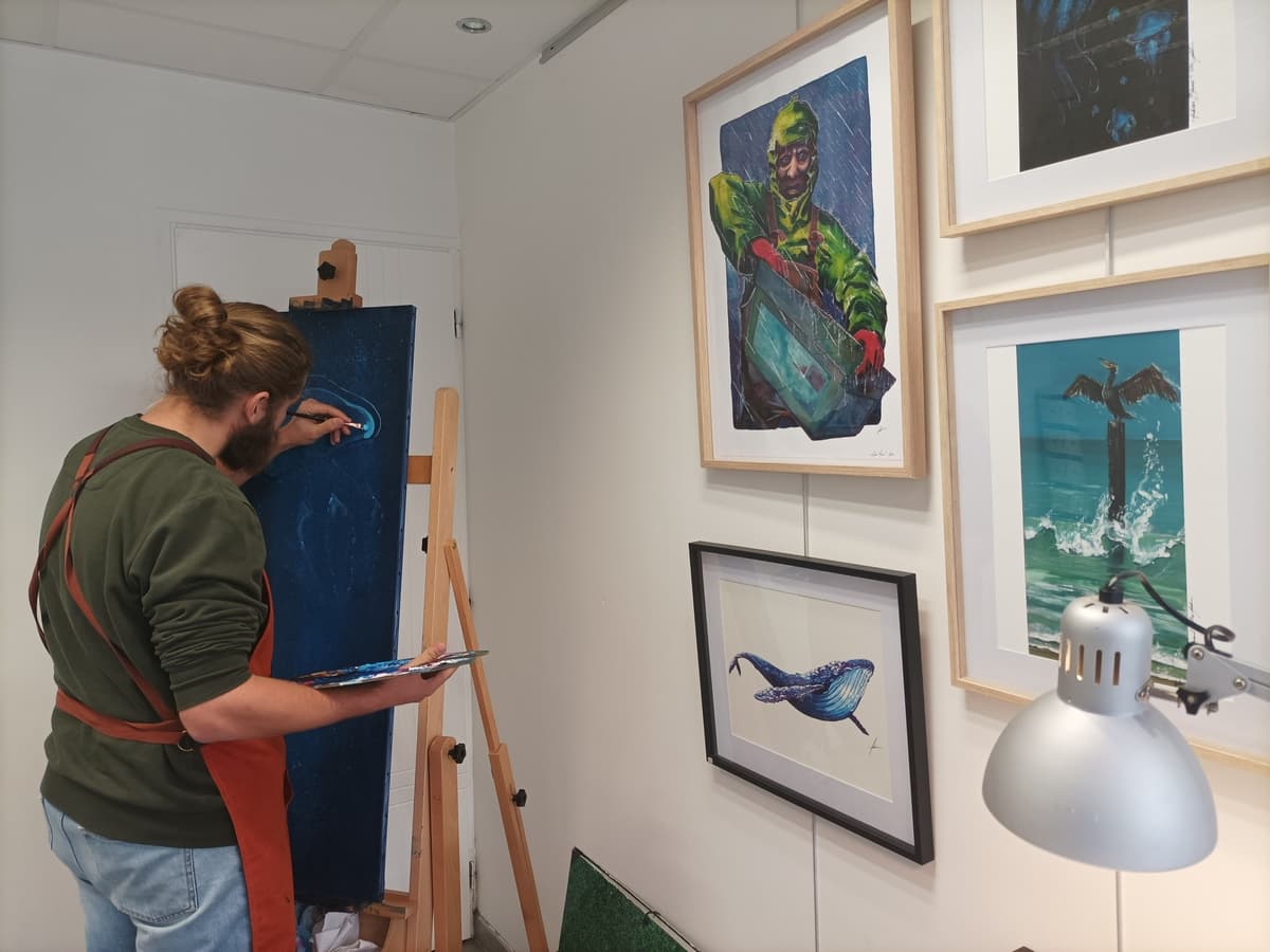 Kommontorios-peinture sur toile-saint-aubin-sur-mer