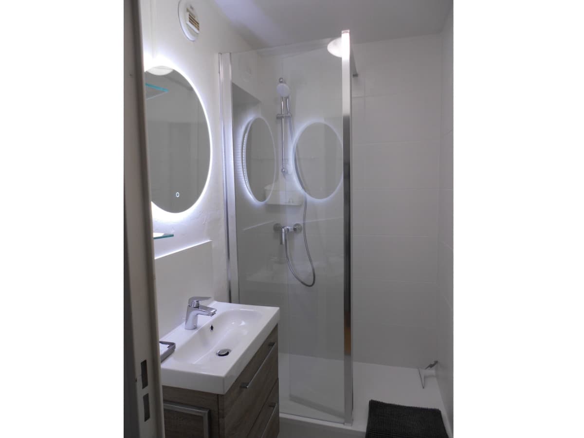 La salle de douche