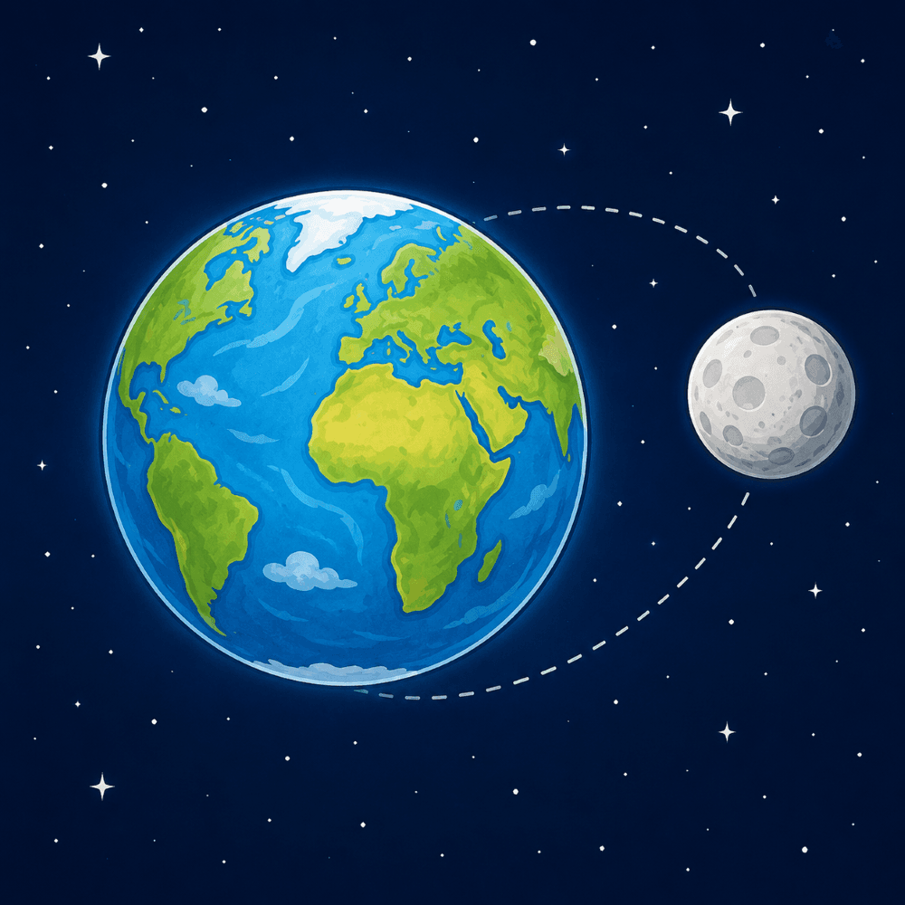 Maquette terre lune