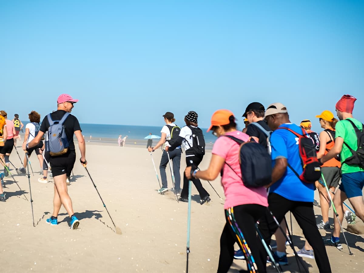 Marche nordique à Deauville