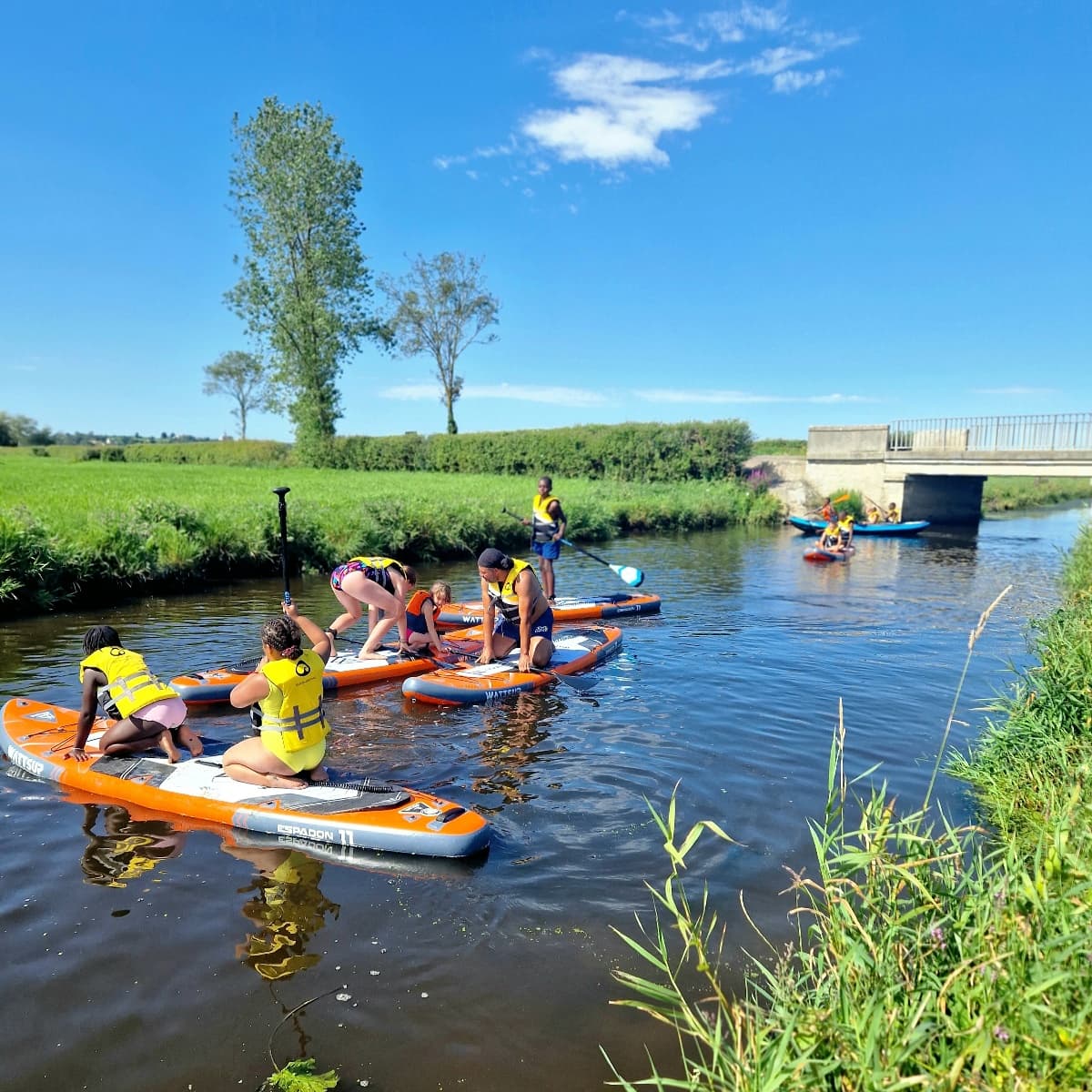 Paddle groupe enfants
