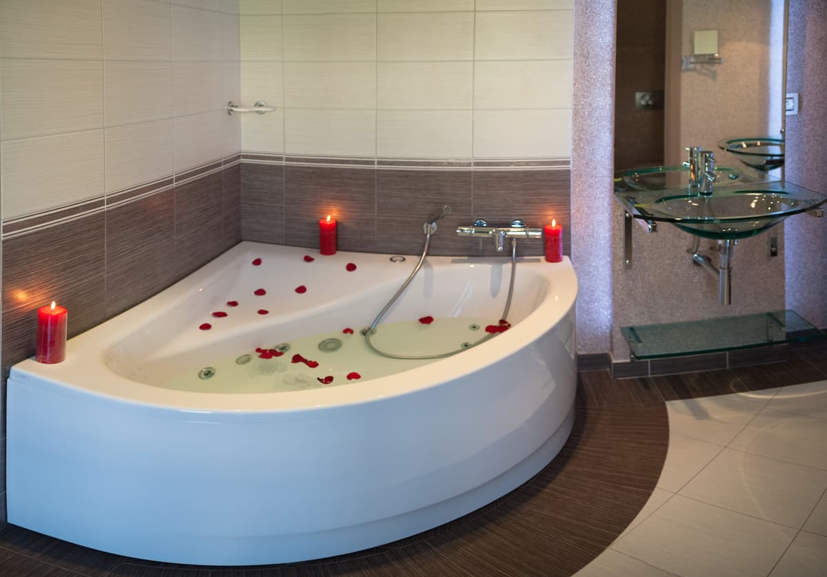 Le Domaine des Chevaliers de Malte_Salle de bain romantique
