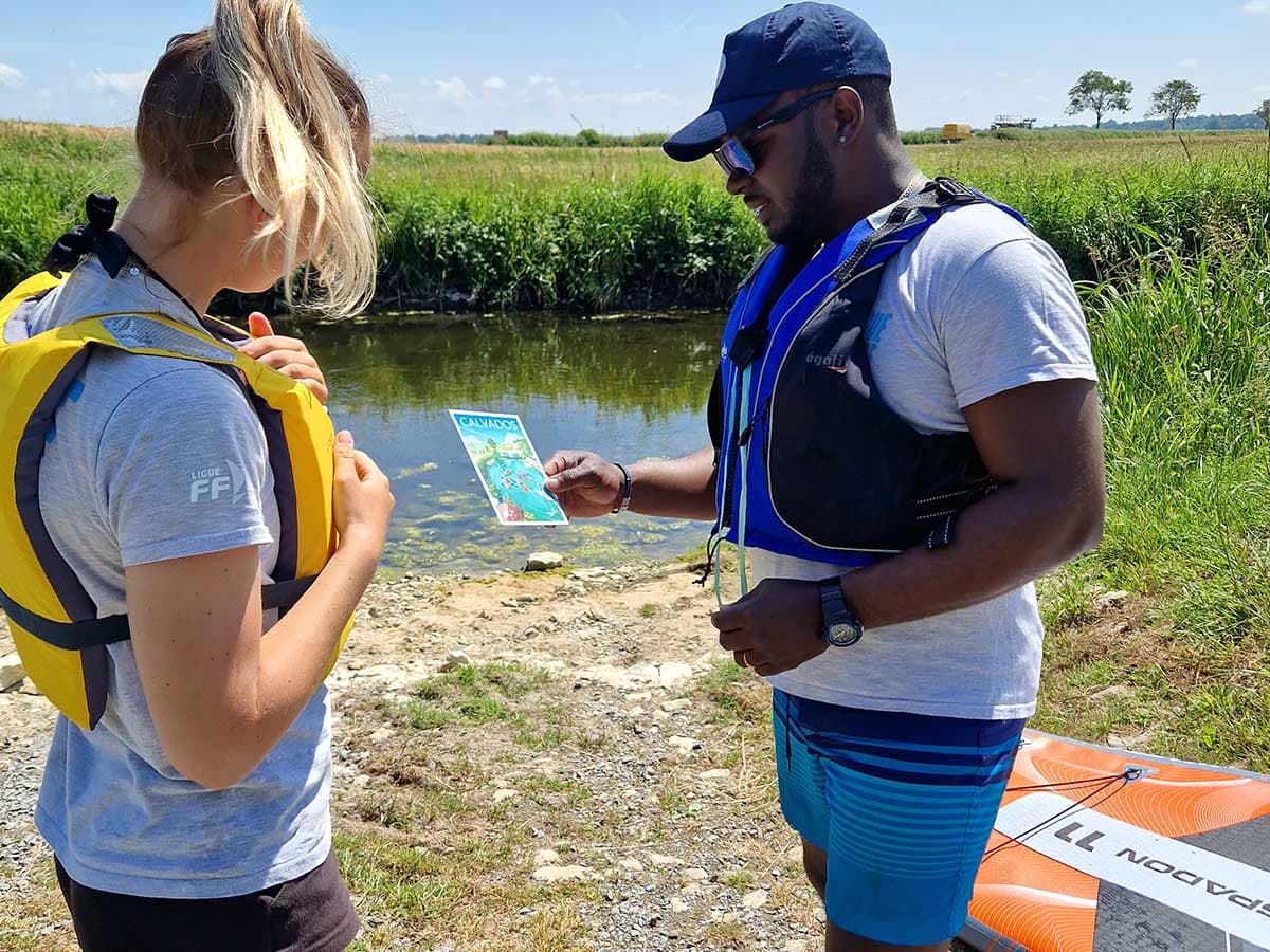 Tabari Hinds, moniteur diplômé au retour de la balade nautique