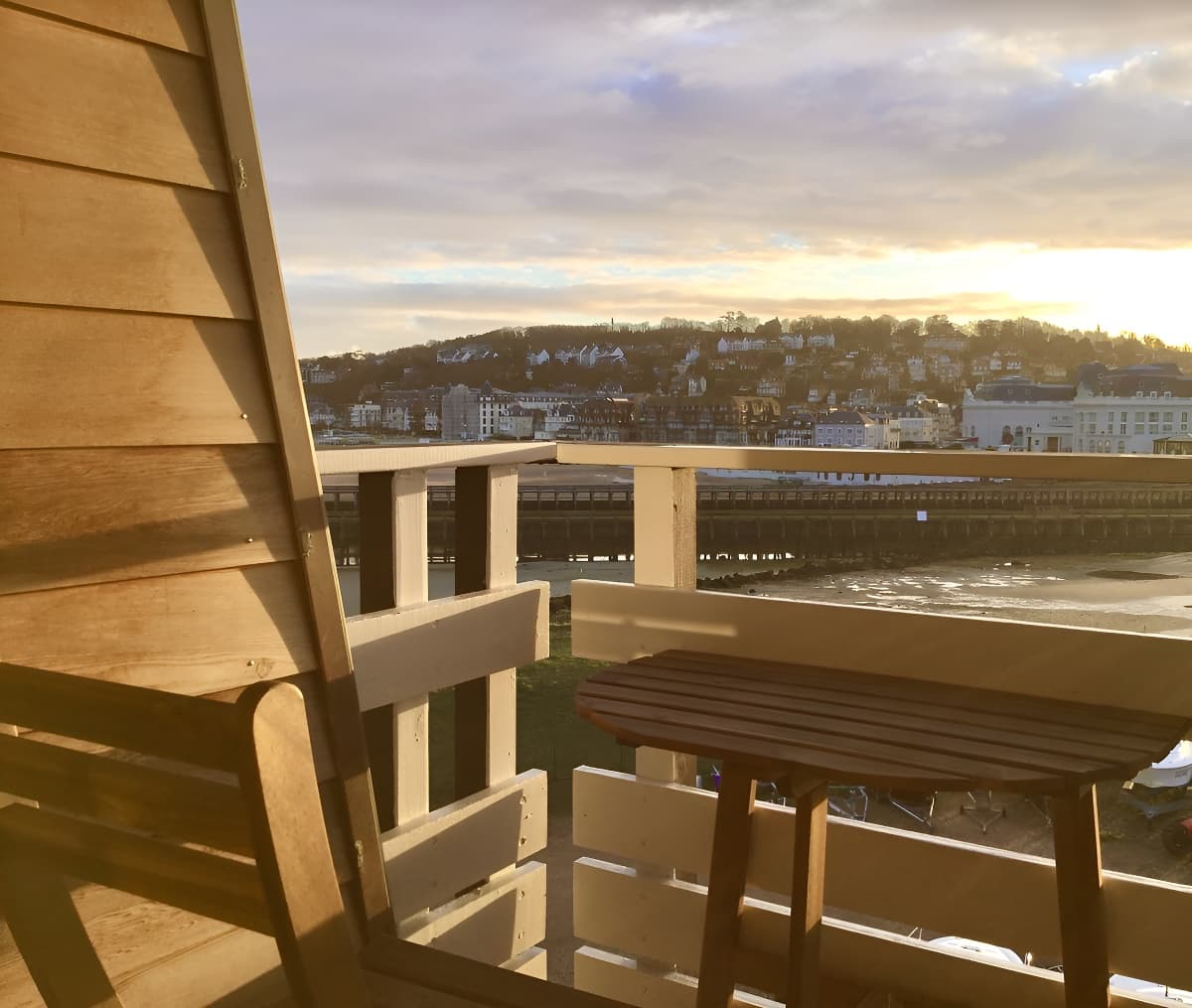 Vue du balcon sur Trouville
