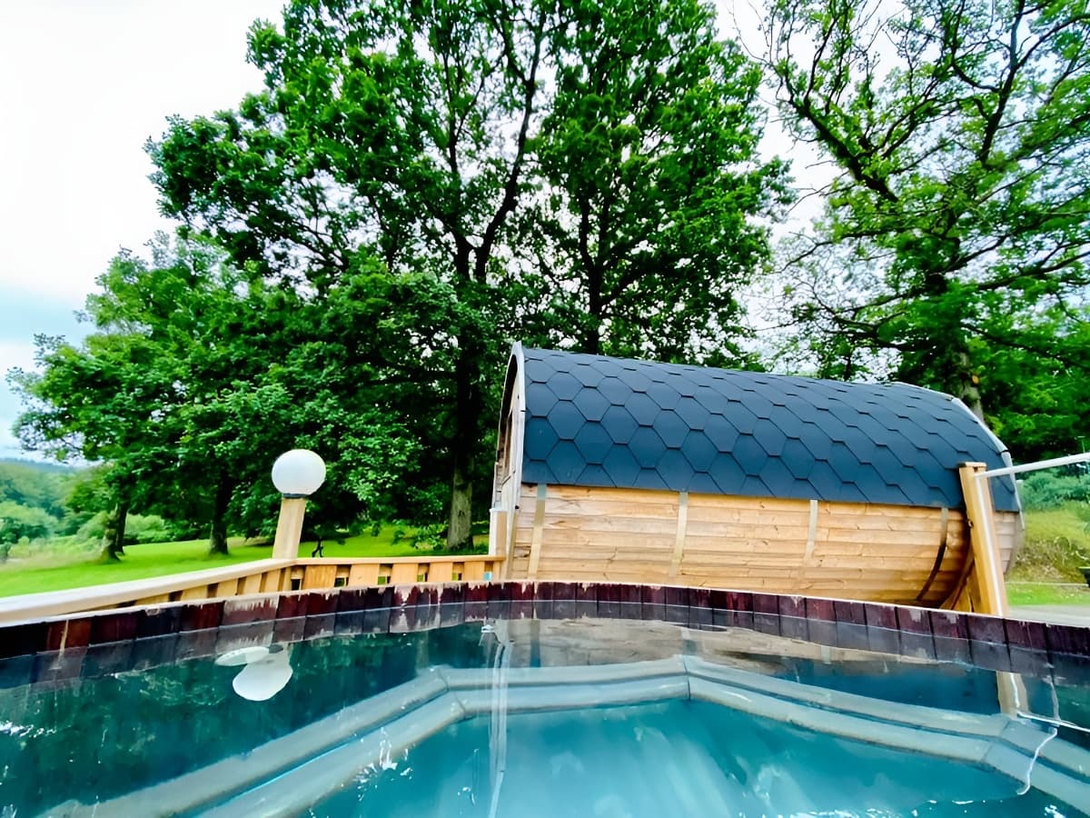 bain nordique etape en foret
