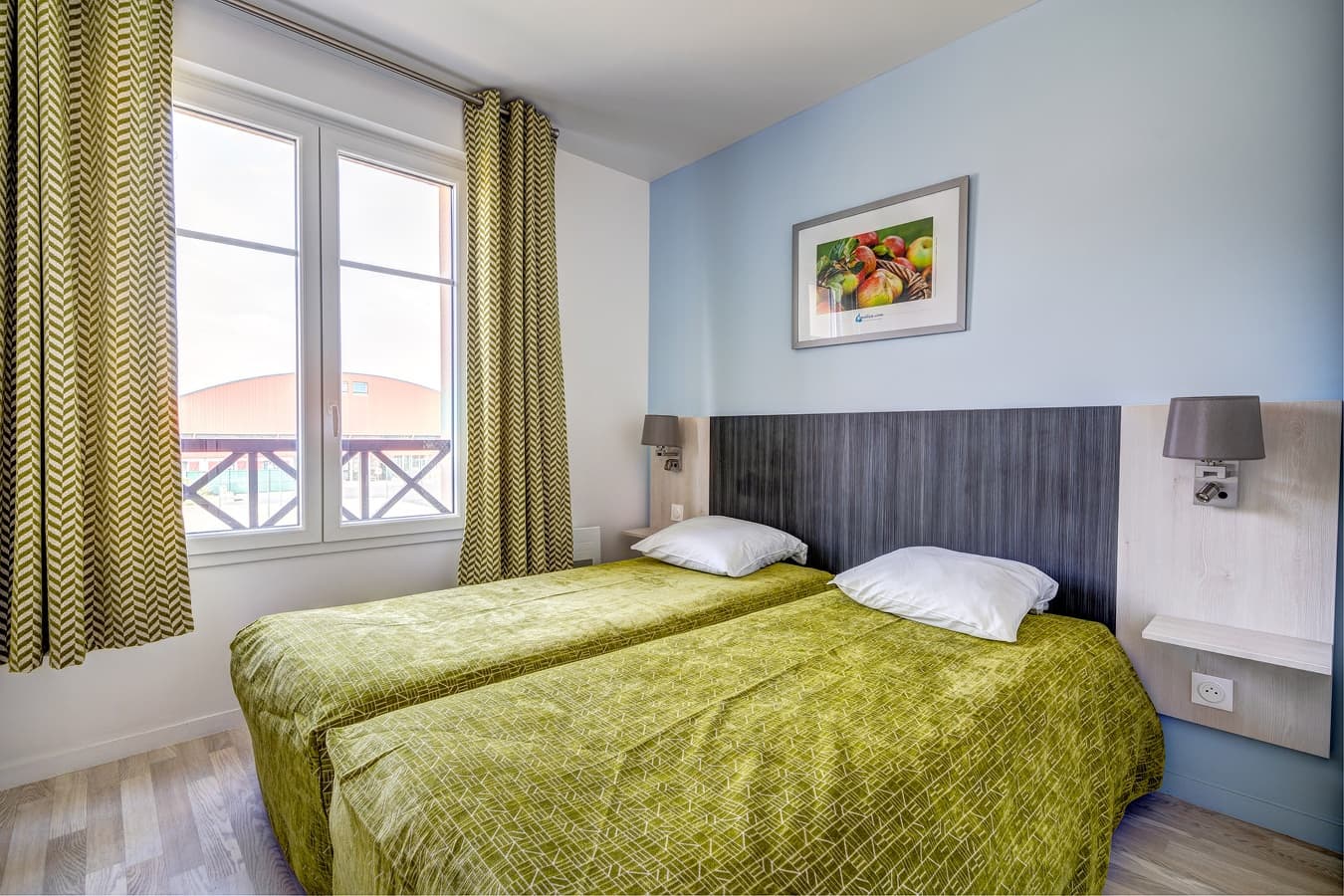Blonville Le Victoria - exemple chambre lits simples