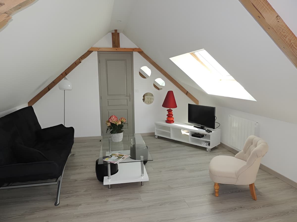 Le petit Vauquelin à Sommervieu, coin salon