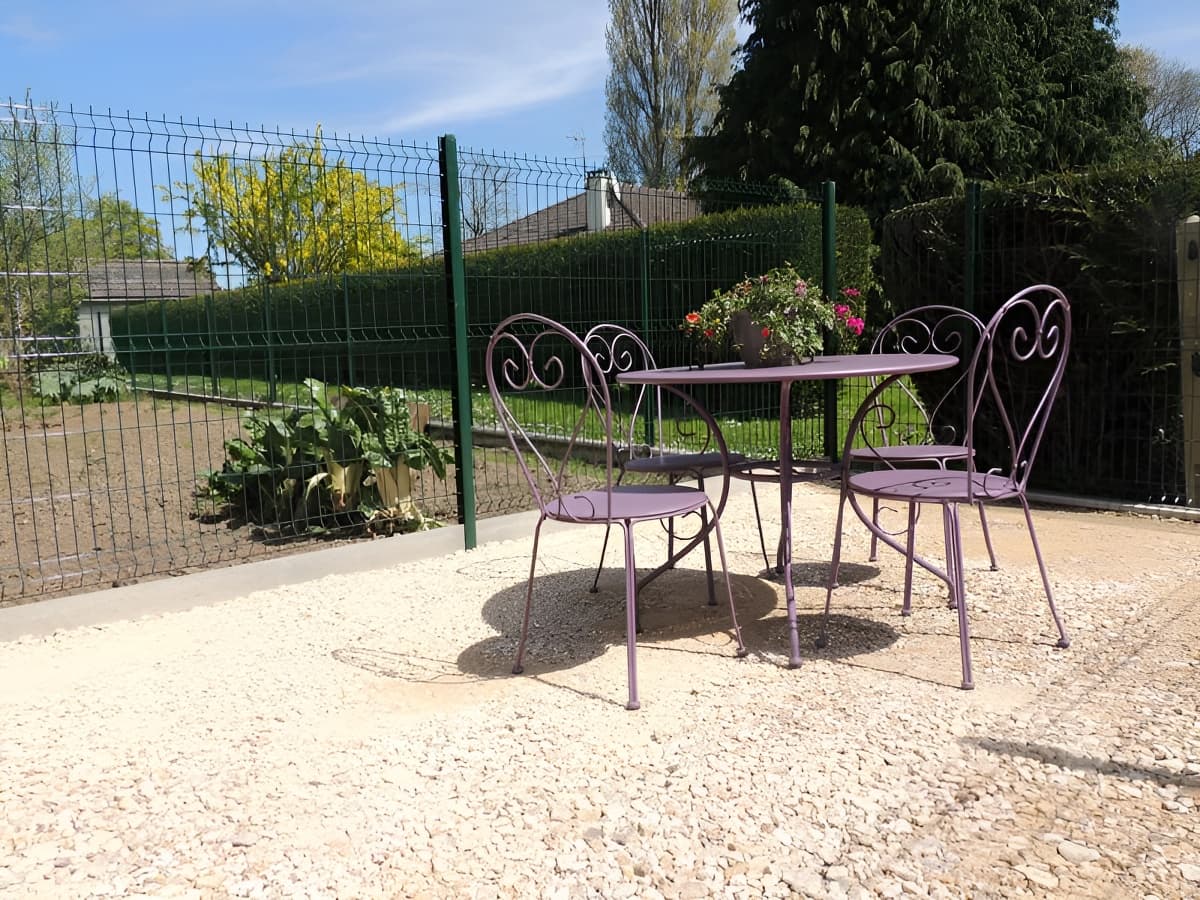 Le petit Vauquelin à Sommervieu, terrasse