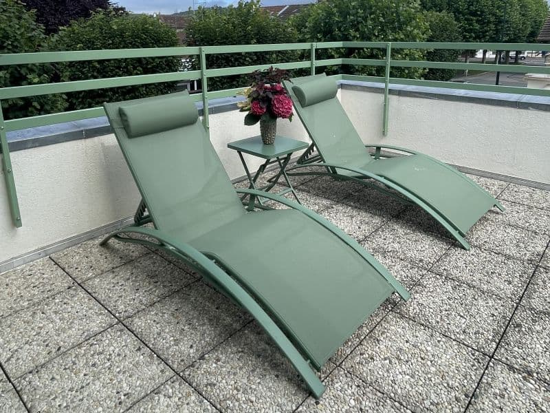 Terrase privative de la Chambre la Terrasse