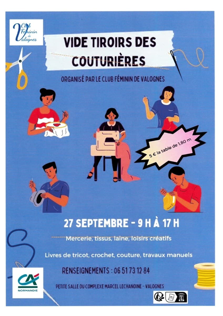 vide tiroirs de couturières