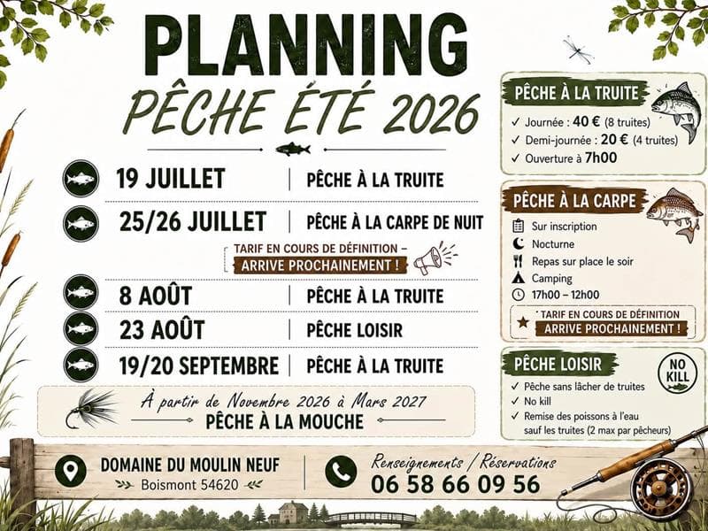 Pêche au domaine du moulin neuf