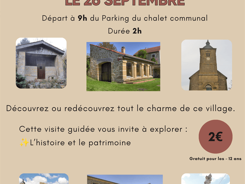 visite guidée Ville-au-Montois