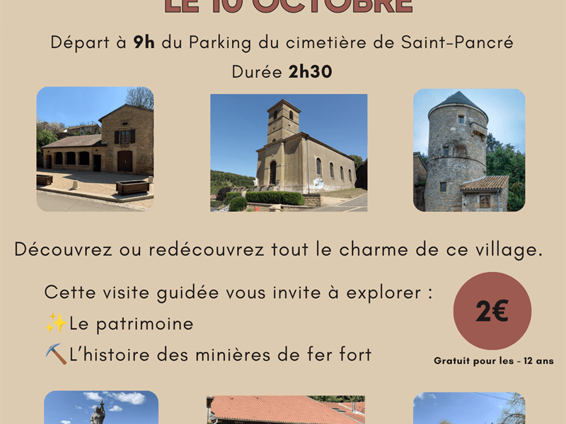 visite guidée Saint Pancré