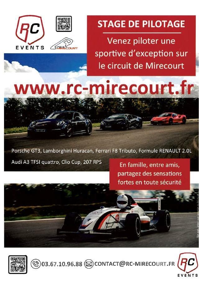 École de pilotage circuit de mirecourt rc events