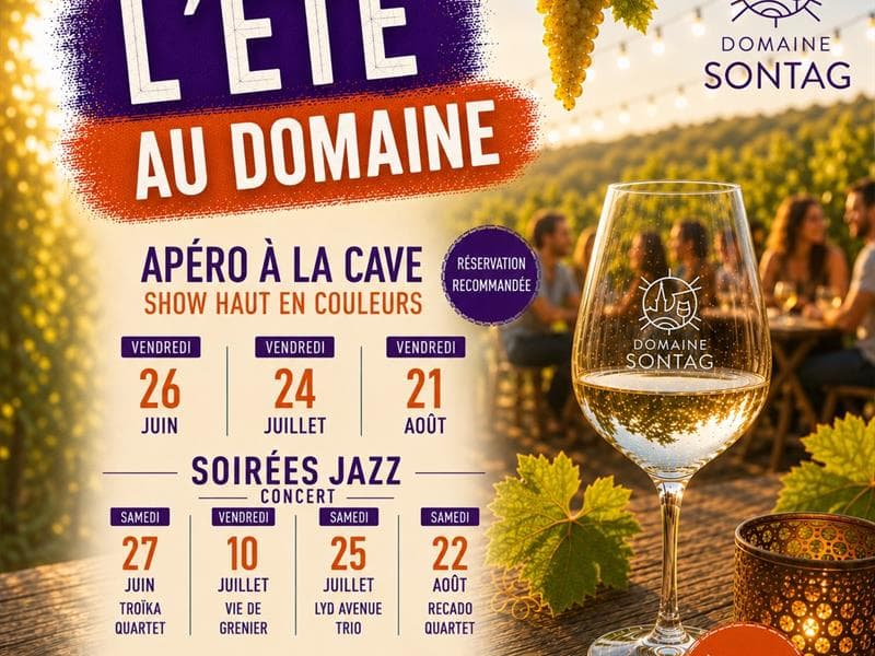 L'été au Domaine Sontag : Apéro à la cave