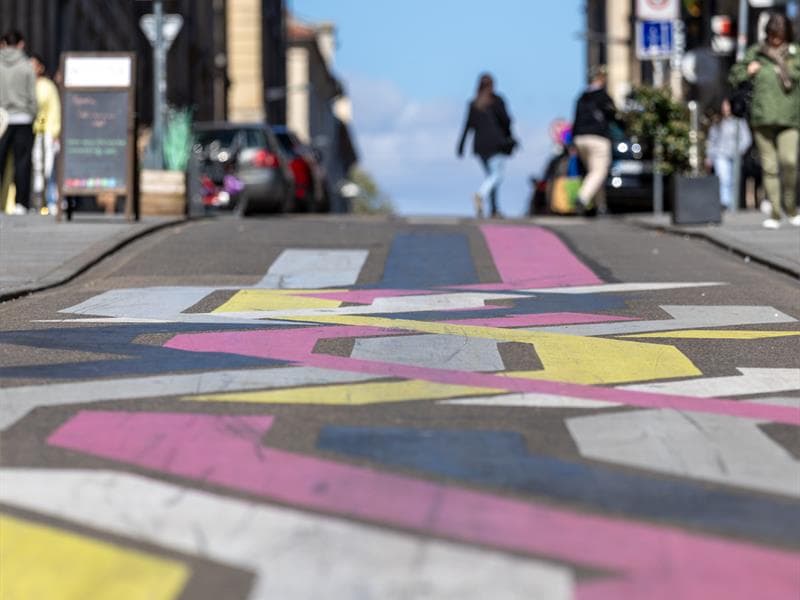 Street Art - "Street painting #8" Sabina Lang et Daniel Baumann