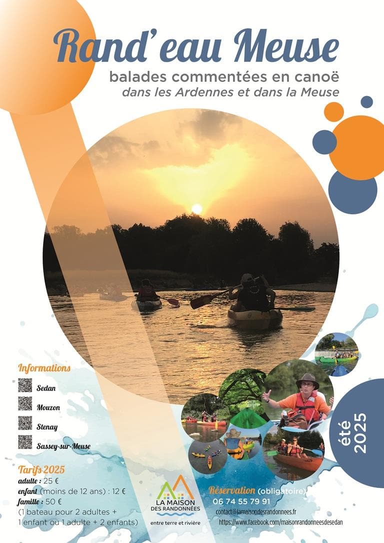 Rand'eau Meuse - balade commentée en canoë