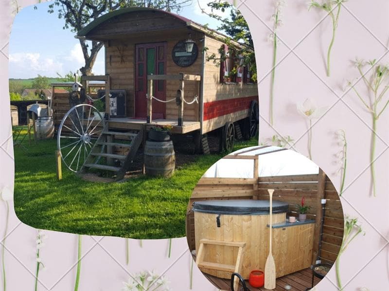 La Roulotte des Amish et son bain nordique
