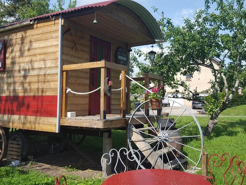 La Roulotte des Amish et son bain nordique