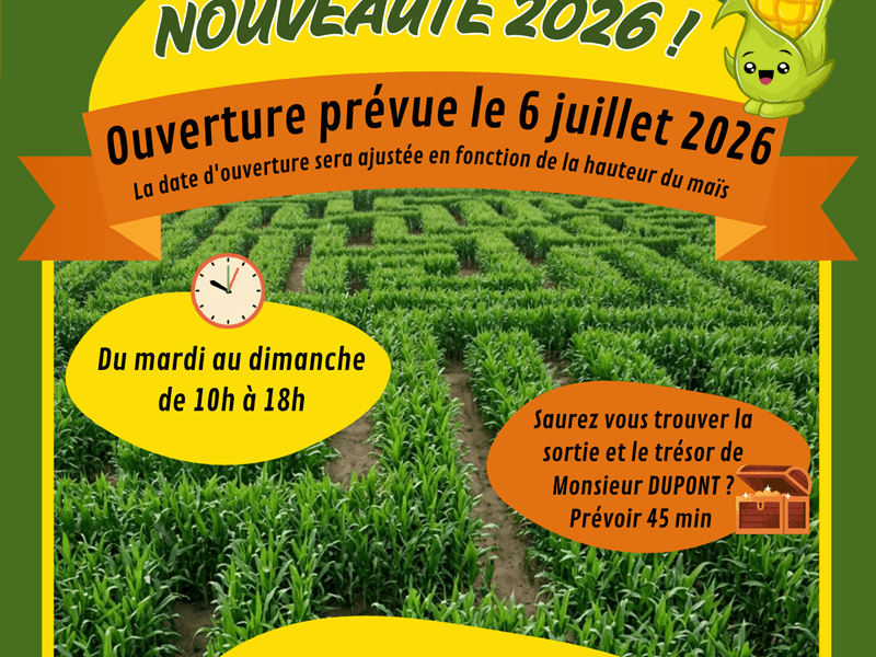 Pop's Aventures Labyrinthe de maïs