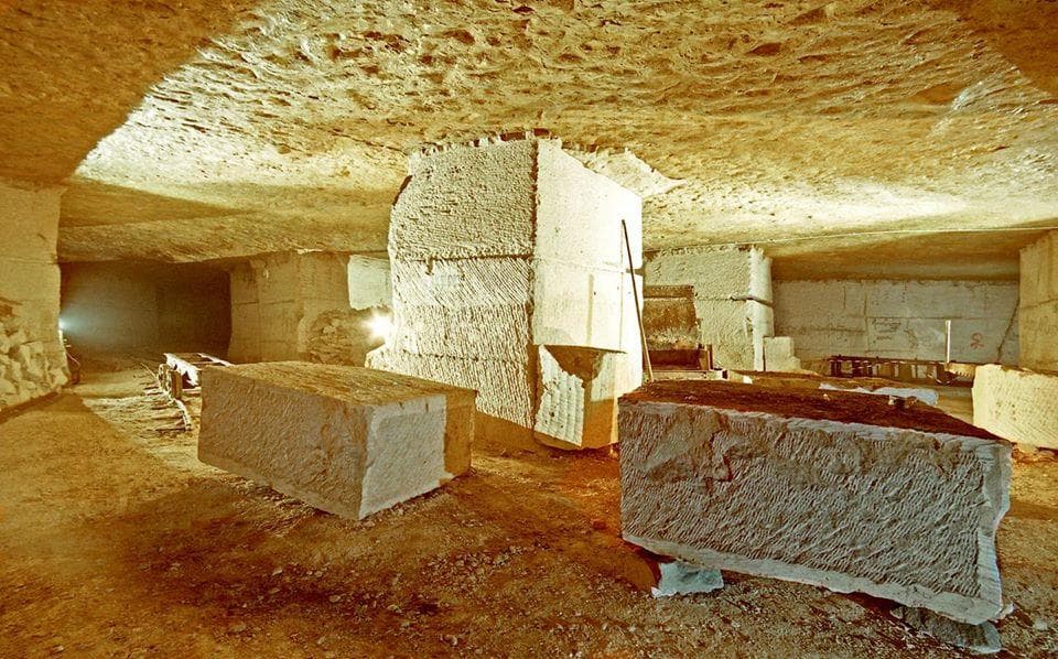 Visite guidée d'une carrière souterraine