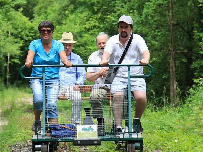 Vélorail en forêt de Massonges