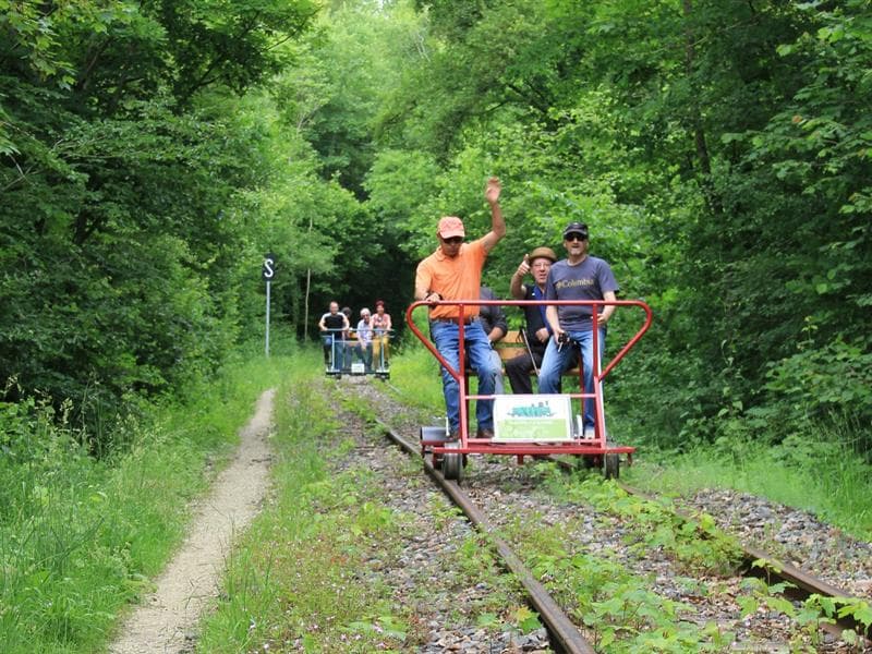 Vélorail en forêt de Massonges