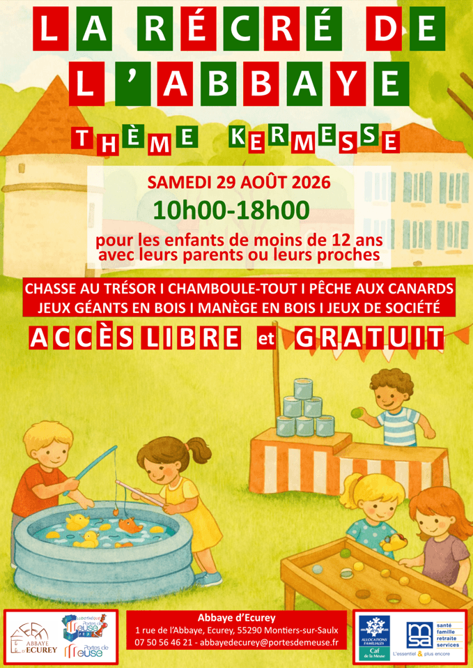 La récré de l'Abbaye - thème Kermesse