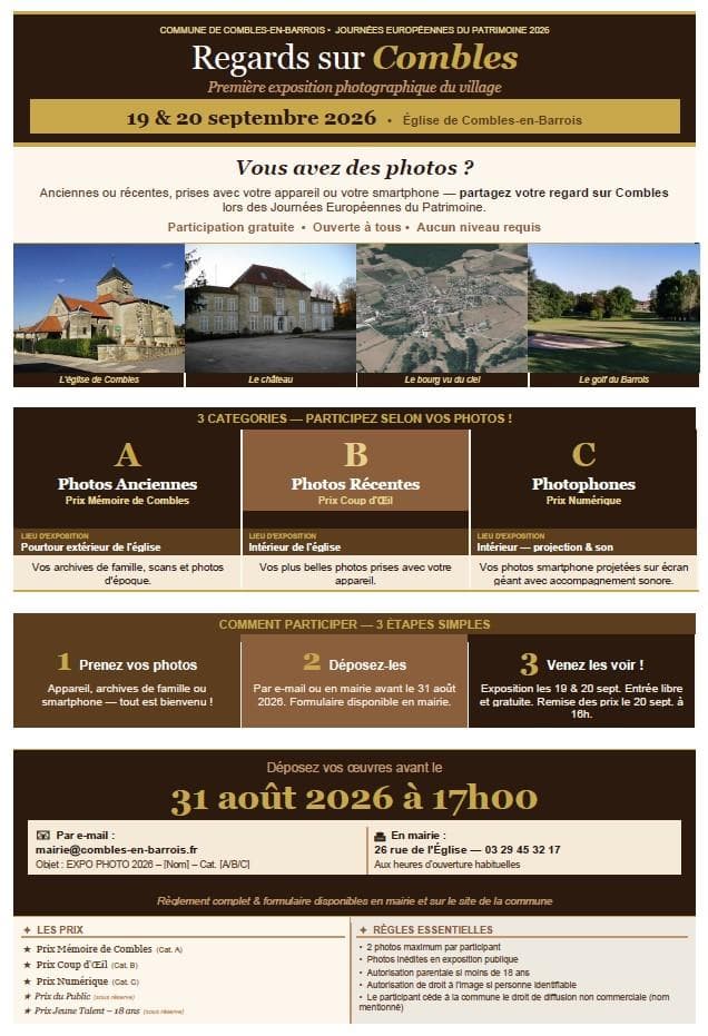 Exposition - Regards sur Combles