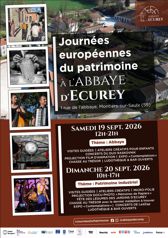 Journées Européennes du Patrimoine à l'Abbaye d'Ecurey