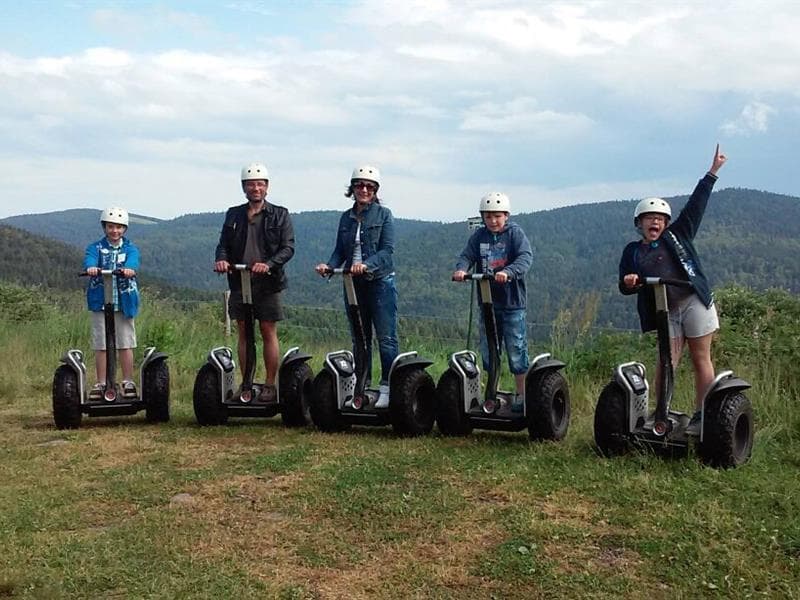 Gyropode segway avec karen et pierre gambaladons