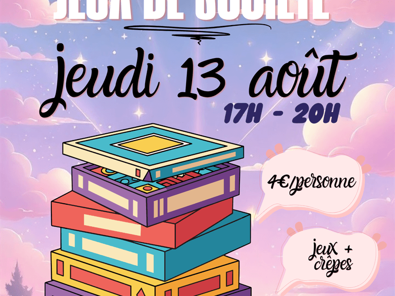 Soirée jeux de société