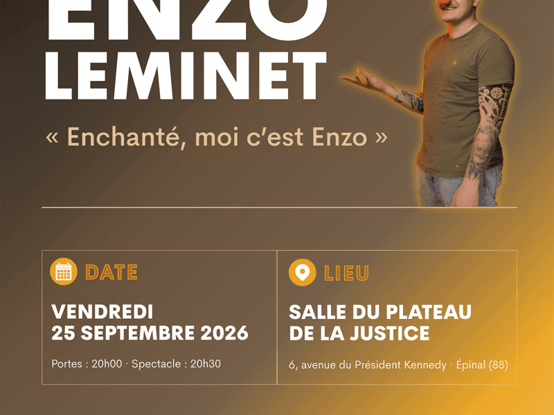 Stand-Up - 'Enchanté, moi c'est Enzo' - Enzo Leminet