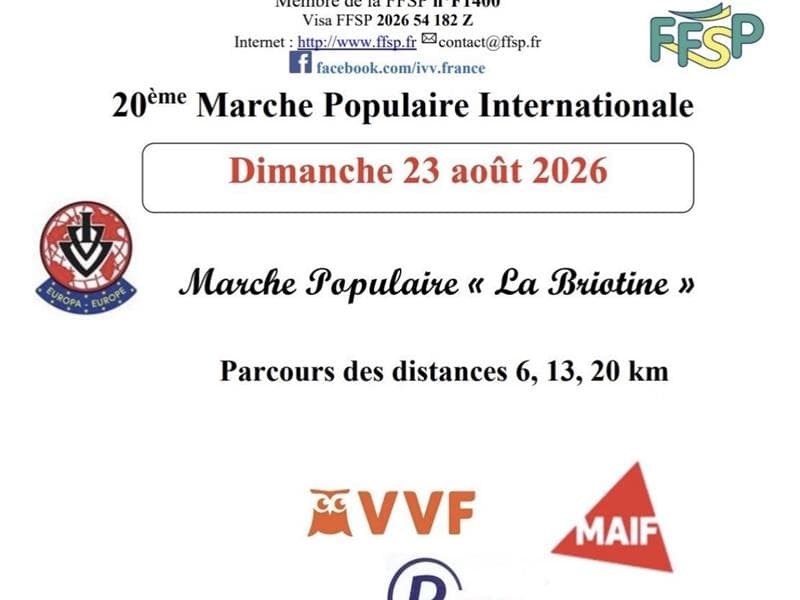 20ème Marche populaire La Briotine