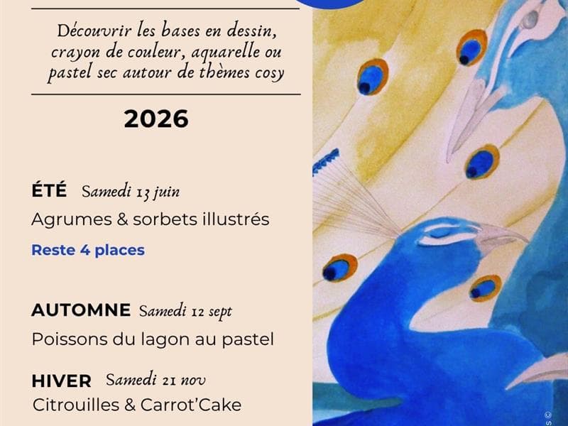 Stage artistique dessin, aquarelle ou pastel