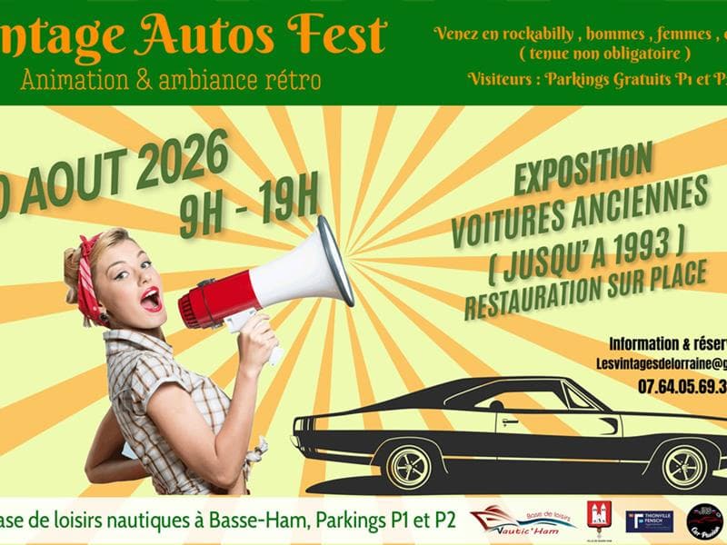 Rassemblement de voitures vintage