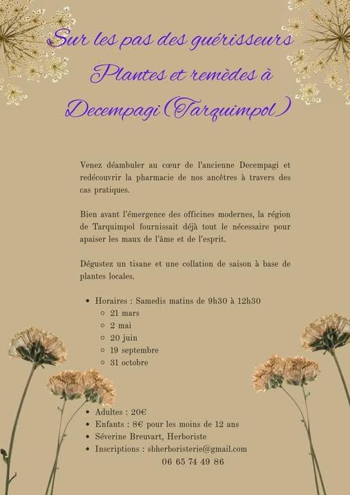Plantes et remèdes à Decempagi