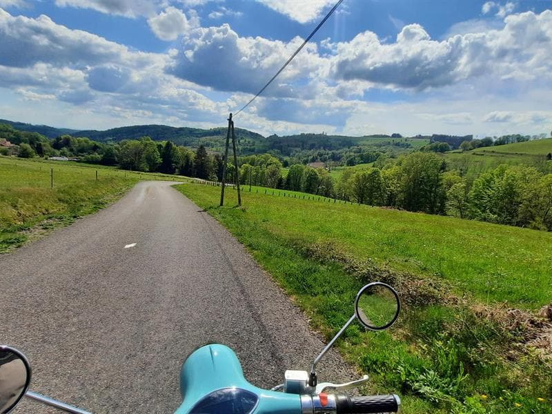 Balade accompagnée en mobylette
