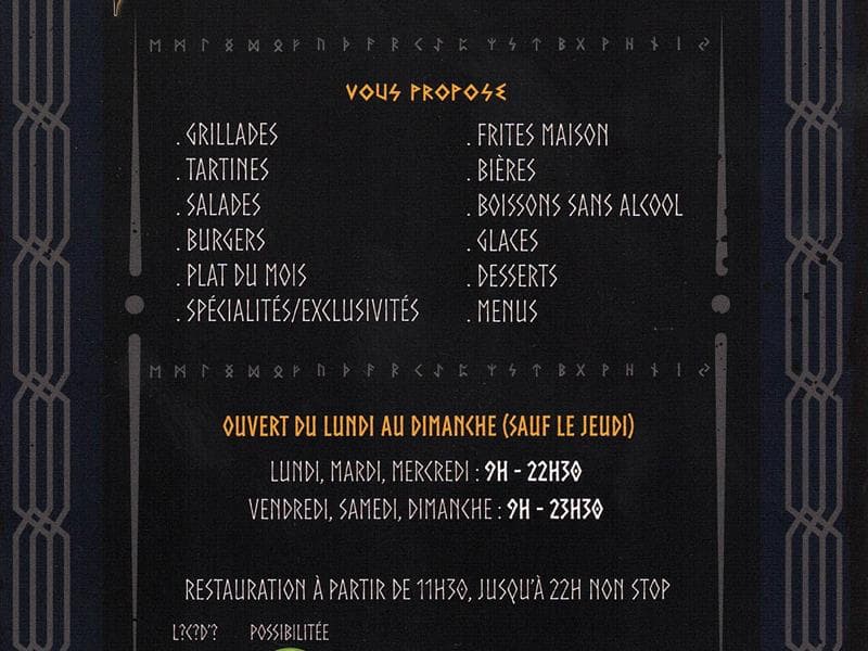 Restaurant la Chope d'Odin