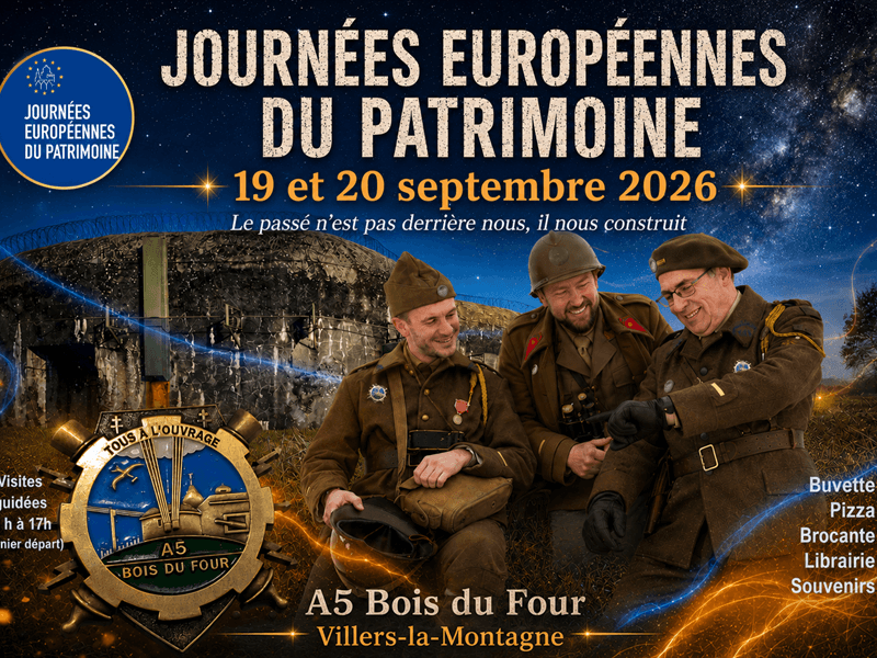 Visites du fort Maginot A5 du Bois du Four - Journées du Patrimoine