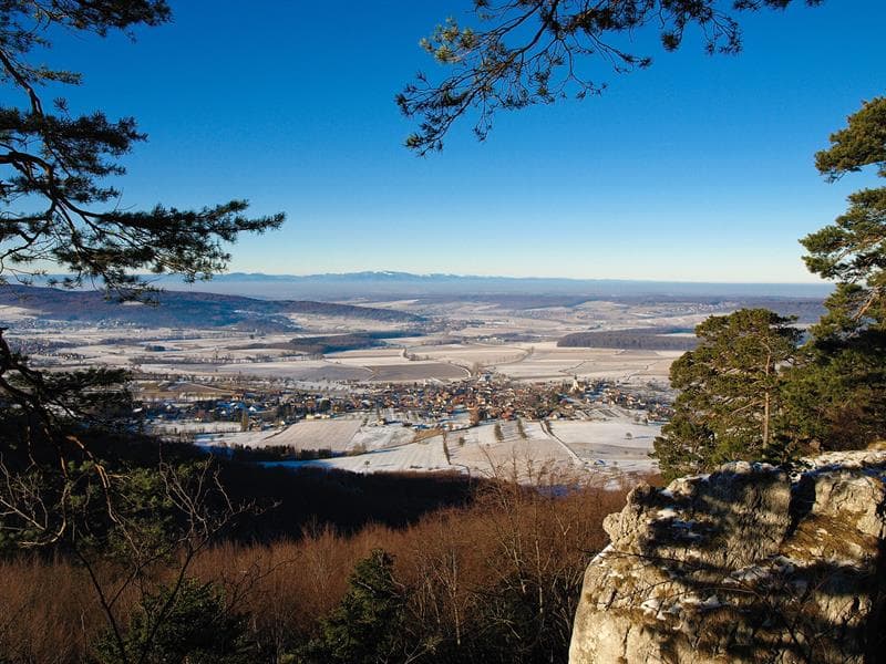 Belvédère depuis le rocher du Ruetlisch