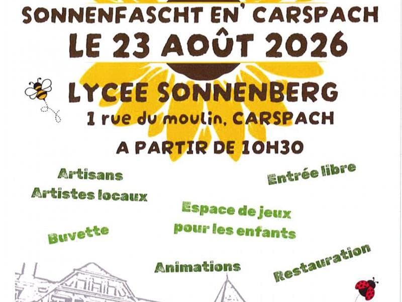 Affiche 6ème édition Sonnenfascht en' Carspach