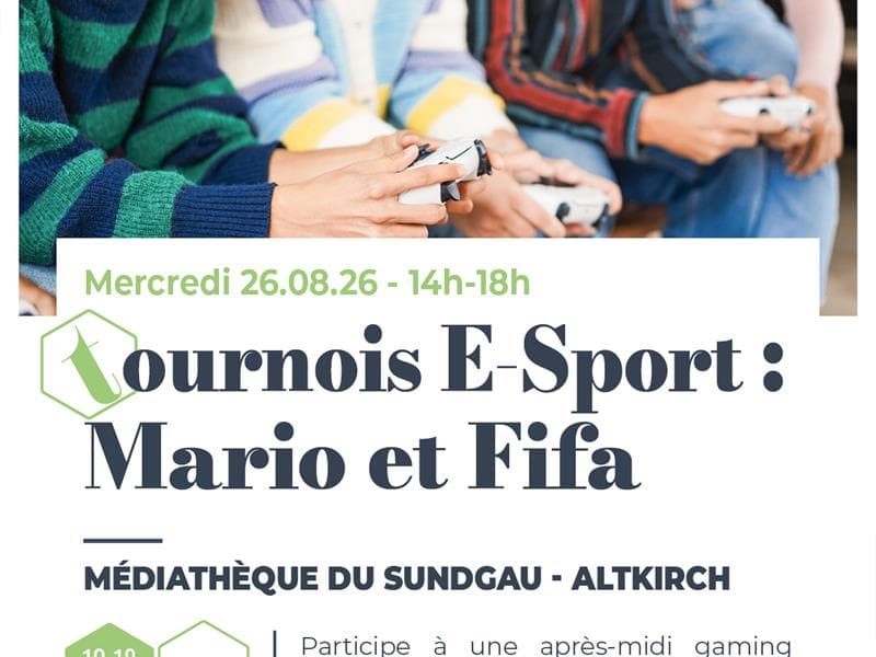 Tournois E-Sport: Mario et Fifa