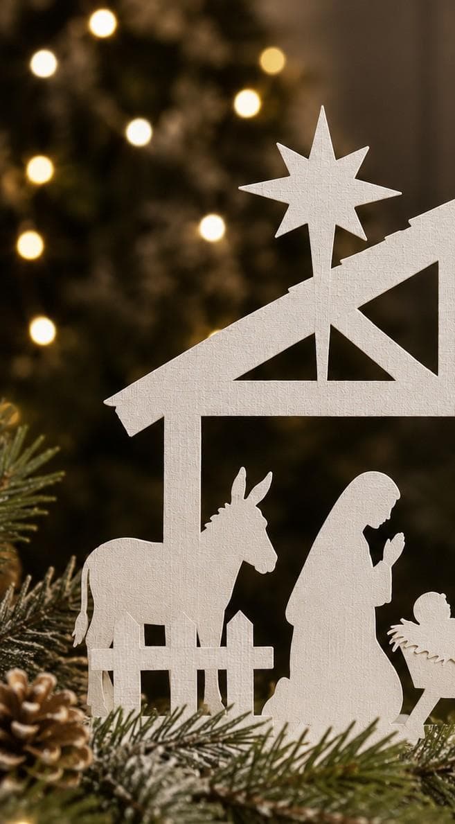 Atelier de Noël : Crèche en papier découpé (Adulte)