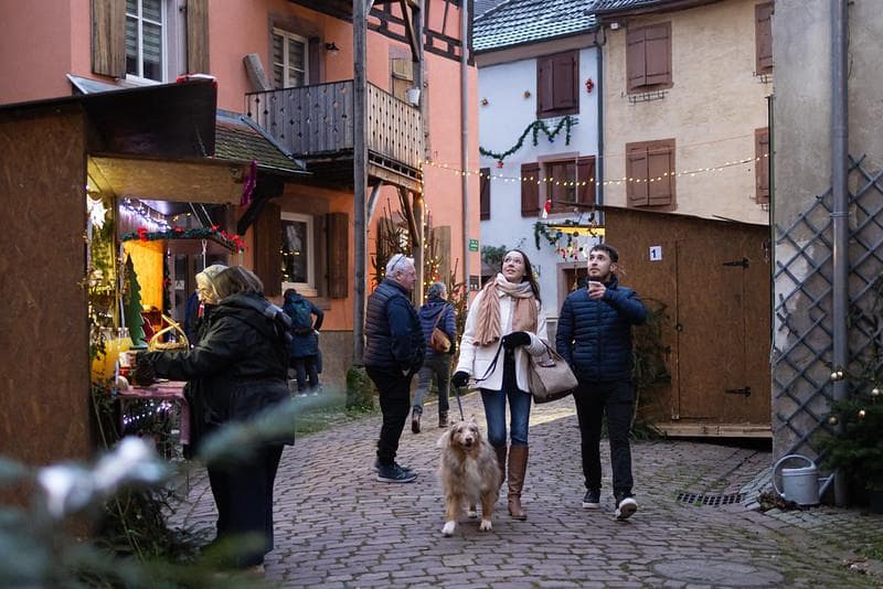 Marché de Noël du plus petit village médiéval d'Alsace