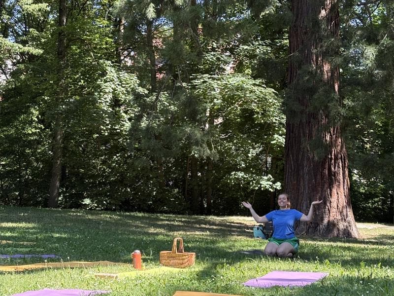 Yoga dans le parc Schweitzer