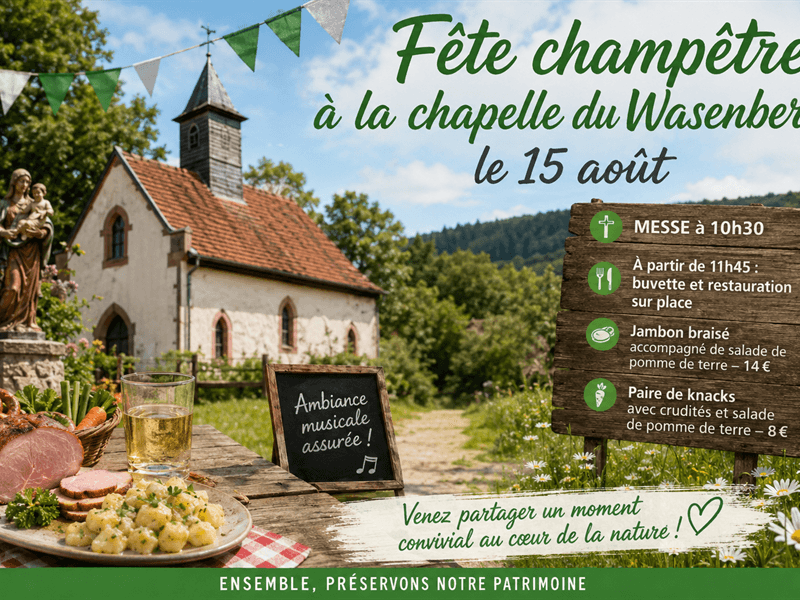 Fête champêtre à la chapelle du Wasenberg